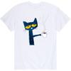 Pete the Cat - com Café - Camiseta Gráfica de Manga Curta Masculina - Tamanho Grande