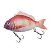 Hard Bait Swimbait with Treble Hook Realistic Looking Bright Color Natural Swimming Posture Portable Fishing Lure Fake Bait