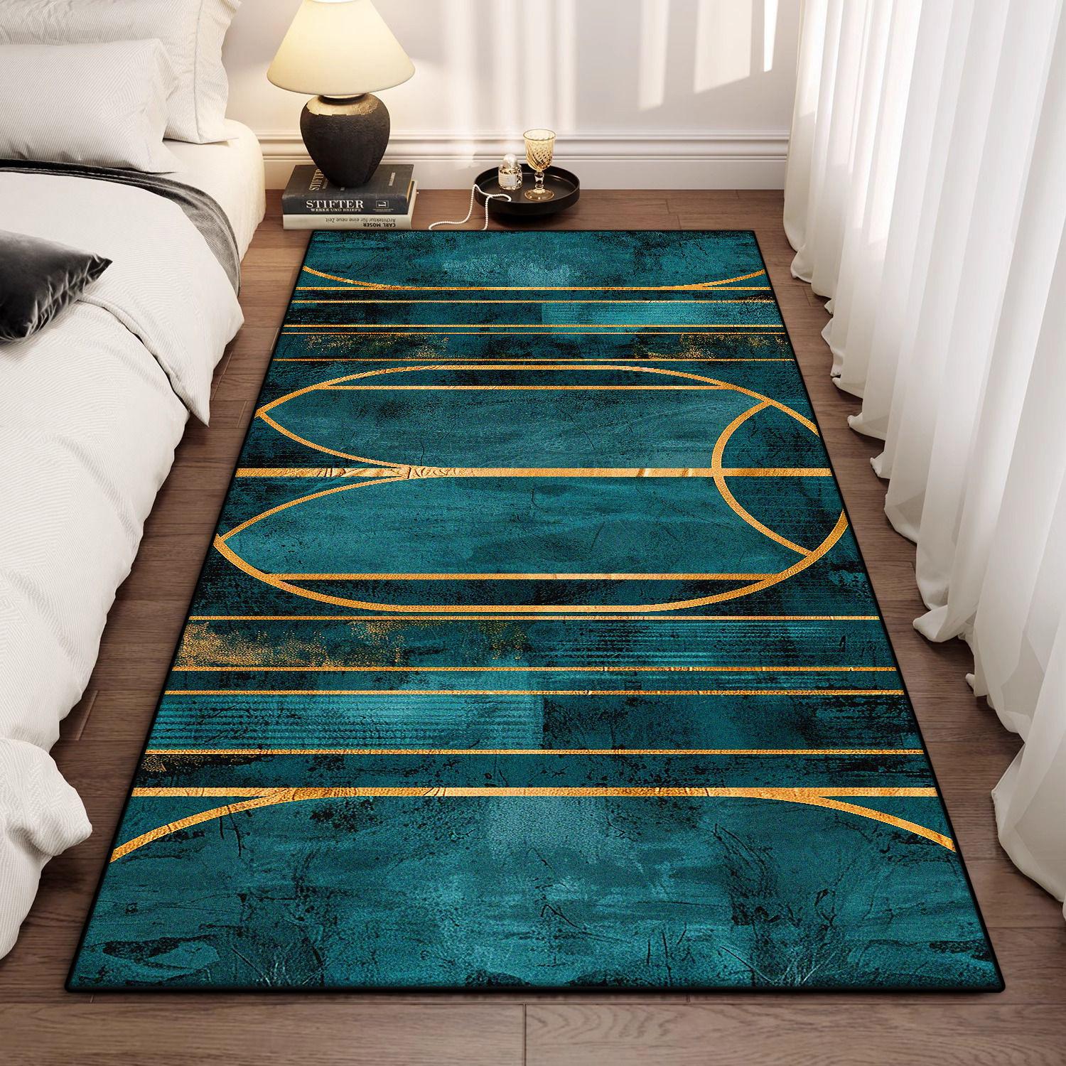 Moderne Antislip Decoratie Slaapkamer Nachtkastje Tapijt Zacht Gemakkelijk Schoon Te Maken Entree Deurmat Pluisvrij Groot Woonkamer Tapijt Aanpasbaar 2.9x9.8ft(90x300cm)