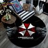 Resident Evil Pattern Area Rug Round Floor Mat Living Room Carpet Bathroom Kitchen Rug Doormat