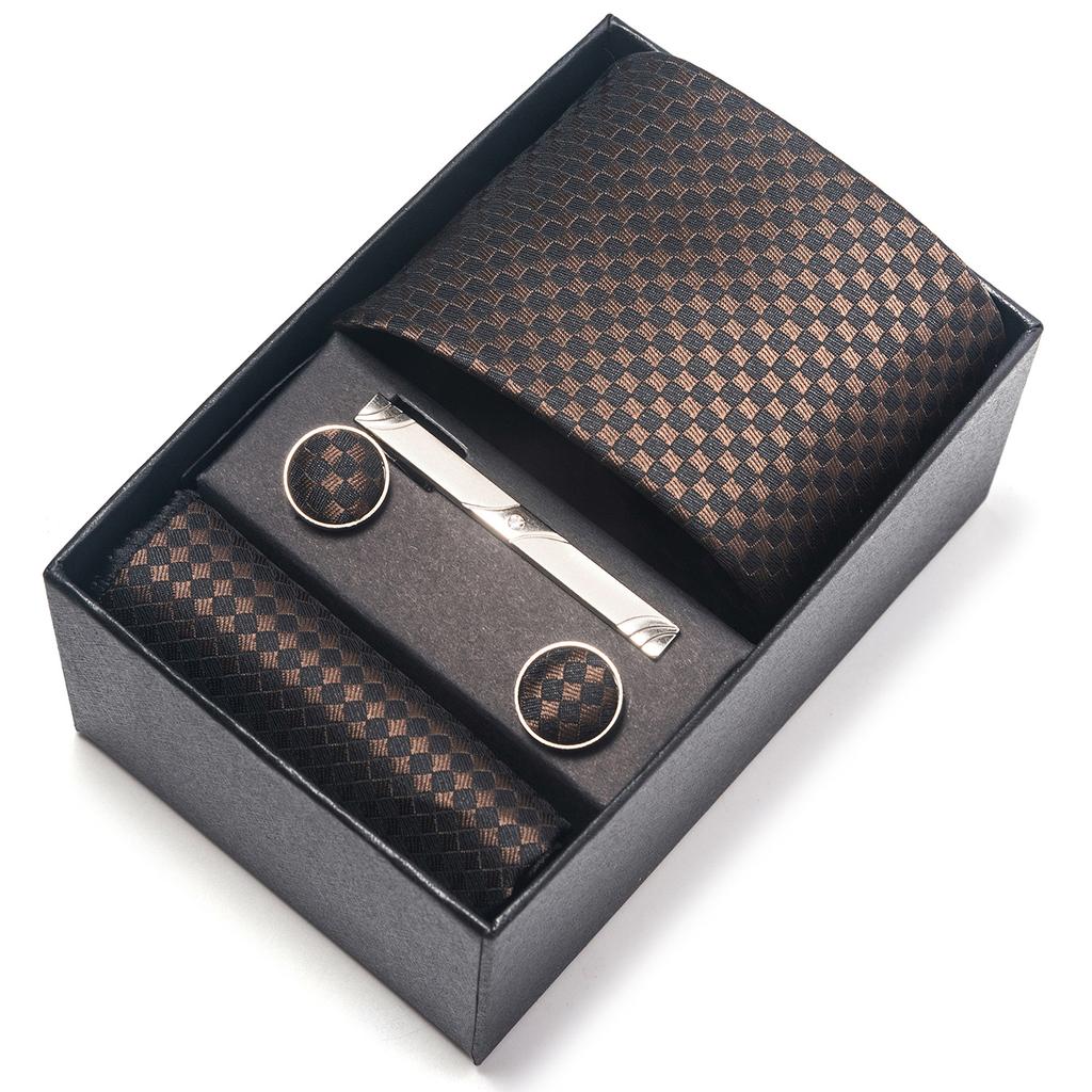 1200-Pin Men'S Tie Net Color Gift Box Tie Set Group Business Dress Wedding Tie Factory