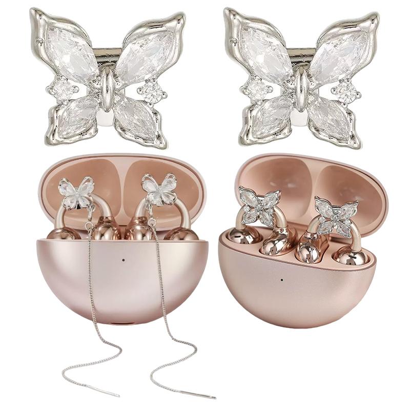 Strass-Schmetterling Ohrhörer-Anhänger für offene kabellose Ohrhörer Elegantes Design für den täglichen Gebrauch