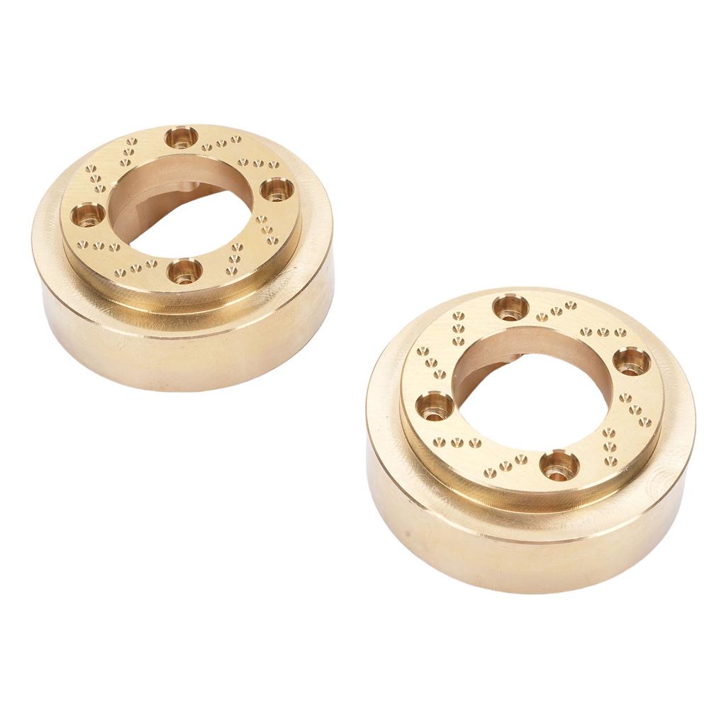 2pcs Wheel Weight Blocks Replacement for MK07 1 7 RC Car High Density Brass Wheel Counterweights