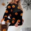 Women's Daily Casual Long-sleeved Printed O-neck Top