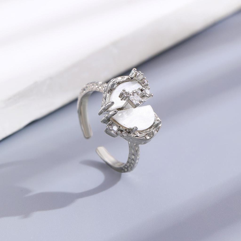 High-End Cross-Border Fashion Bow Ring for Women - European & American Style Open Index Finger Accessory