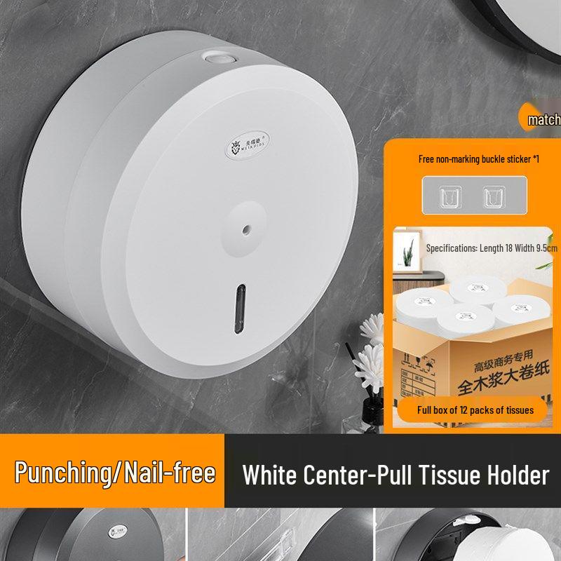Large Waterproof Wall-Mounted Paper-Saving Tissue Box for Hotels