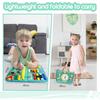 Busy Board, 20-in-1 Montessori Toy Motor Skills Toy for Dressing Skills, Educational Sensory Toddler Toy, Activity Board for Airplane Car Travel