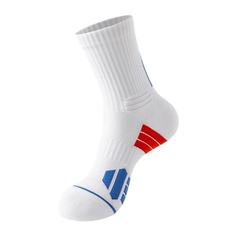 Men's Mid-calf Basketball Socks for Spring and Summer, Thickened Towel Bottom, Long Calf, Professional Sports for Teenagers' Practical Training