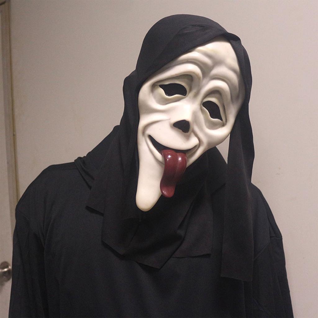 Halloween temná maska ​​na hraní rolí, vhodná hororová latexová maska ​​Vtipná maska