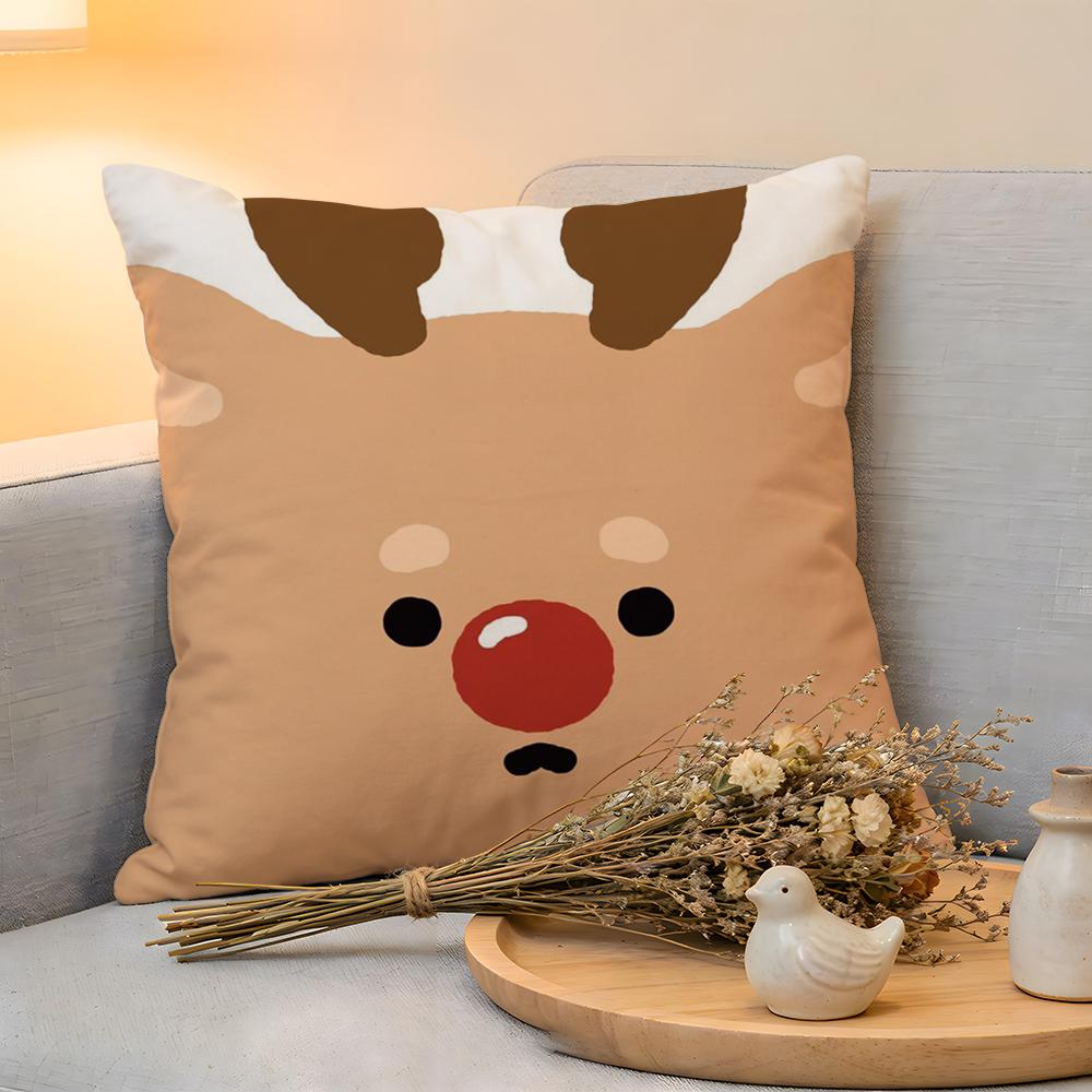 

Cushion Cover Linen SkinFriendly Soft Decorative Case For Sofa Home Decor Merry Christmas Art Pillow cover 30x30cm