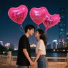 Qixi Valentine's Day 18" Heart Shaped Foil Balloon for Proposals and Decorations
