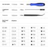RAYENR Mini Screwdriver Set Kit Tools Set Small Precision Screwdriver Kit with Tweezers Extension Shaft for Repair Maintenance