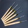 Wool Dreadlock Hair Extension Crochet Hook with Wooden Handle - Wig and Sealing Tool