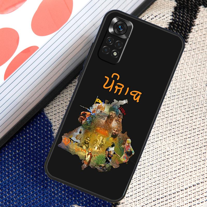 Punjab Map Case For Xiaomi Redmi Note 12 11 10 9 8 Pro Note 8T 9S 10S 11S Redmi 10 10C 12C 9C Cover