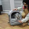 Haustier 1 Stück Rucksack Outdoor Großer Katzenrucksack Transparente Kapsel Atmungsaktiv Tragetasche Rucksack Katzen- und Hundezubehör
