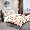 3pcs Autumn Harvest Festival Pumpkin Coreless Quilt Set Multi Size Bedroom Dormitory Holiday Bedding Decoration Machine Washable