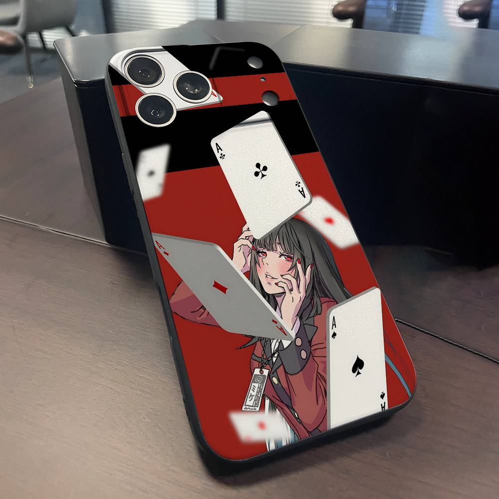 Yumeko Jabami K-Kakegurui Phone Case For iPhone 15,16,12,13,14,11,17,Pro,Max,Plus,E,Air,Mini TPU Cover