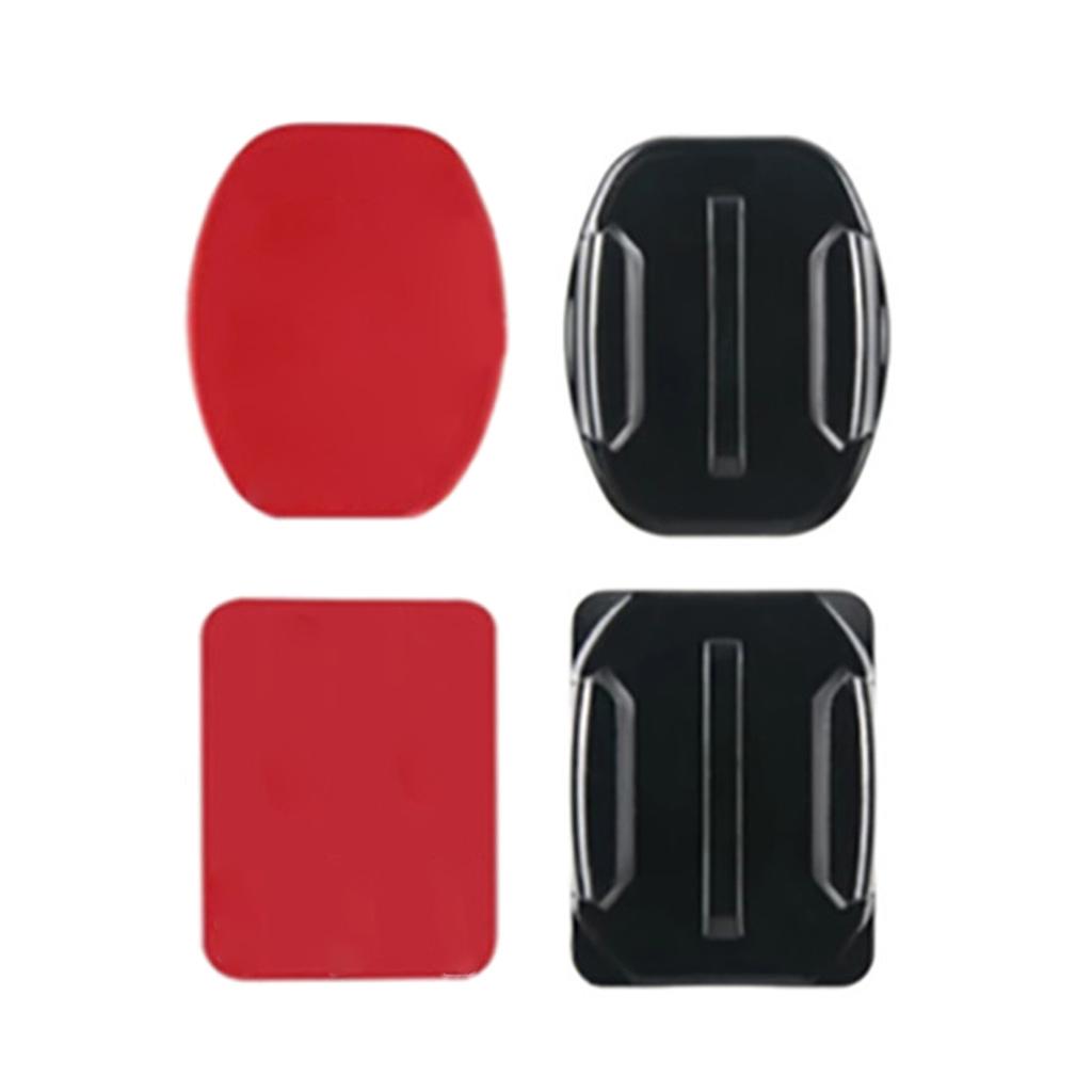 Klebemontageset Klebepad für 12 11 10 9 8 7 6 5 4 3 Actionkameras, flach, gebogen, Befestigung