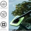 1pc Window Wiper Cleaning Brush Microfiber Wiper Windshield Demister Cleaning Tool Wiper Cleaner Wipe Tool Long Handle Cleaning Cloth  Accessories