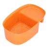 Sink Drain Basket Household Saddle Shaped Mesh Strainer for Kitchen Waste Vegetable FruitsOrange