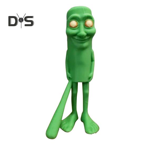 

3D-печатная мультяшная мем-статуэтка из PLA-пластика, скульптура, украшение для домашнего офиса, настольный орнамент, коллекционный подарок зелёный