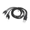 USB To MicroUSB Adapter Charging Cable with 4 Micro USB Splitter Charging Cord