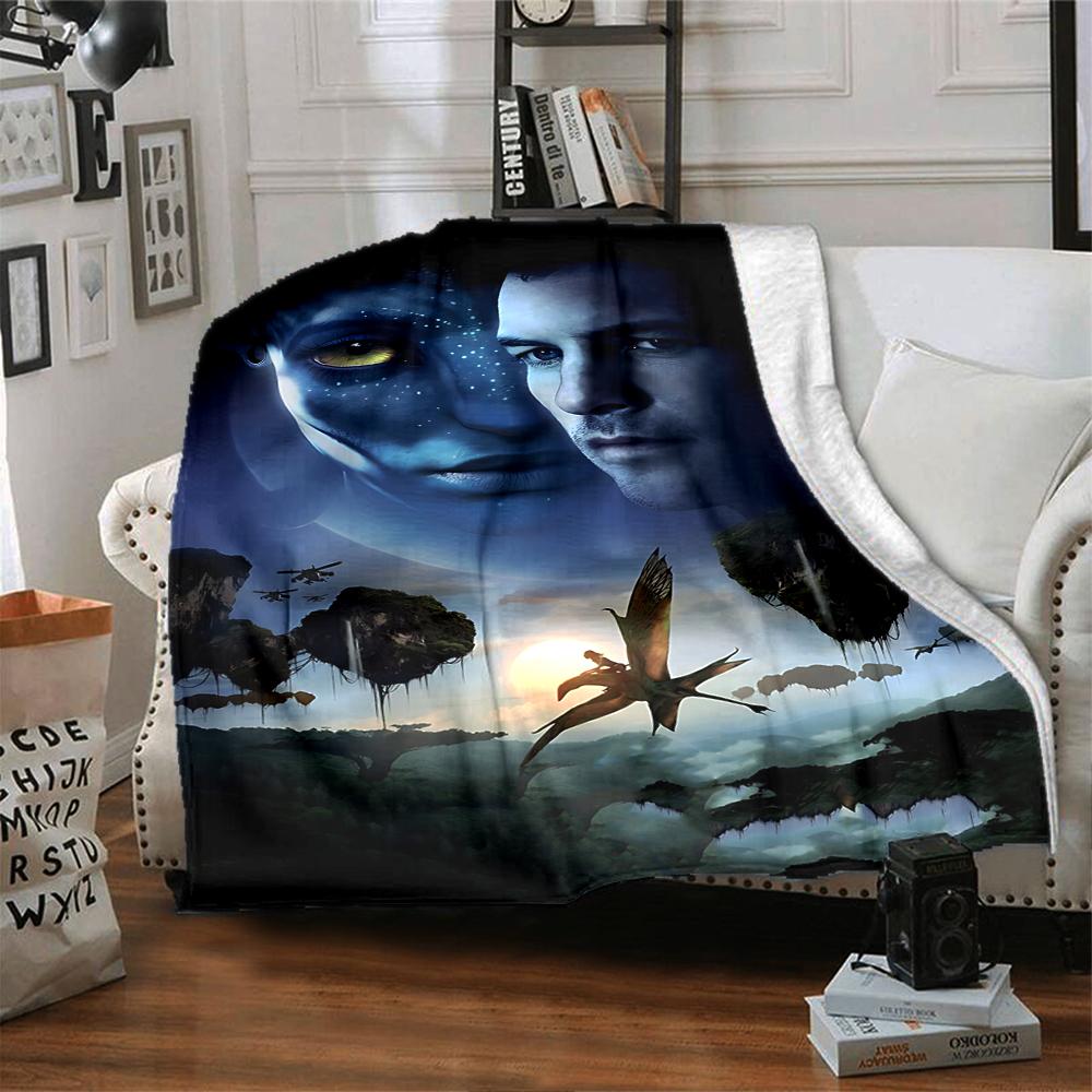 1Pc Avatar'S Ethereal Journey Blanket For Couch Bed Plush Cozy Fuzzy Blanket Super Soft Warm Blankets For Fall And Winter 0918278