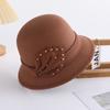 Autumn and Winter Fashion Hat Women's Woolen Top Hat Women's Bucket Hat Basin Hat Trendy British