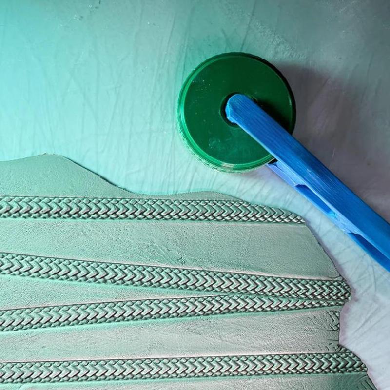 Clay Stamp Roller Ceramic Texture Wheel Geometric Flower Patterns Diy Clay Tools Body Painting Stamps Durable Art Decor