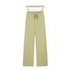 Lulu-Inspired High Waist Yoga Pants - Drawstring Straight Leg with Loose Drape for Casual Sports
