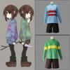 Chara Undertale Frisk Cosplay Tshirt Sweatshirt Shorts Pants Costume Outfits