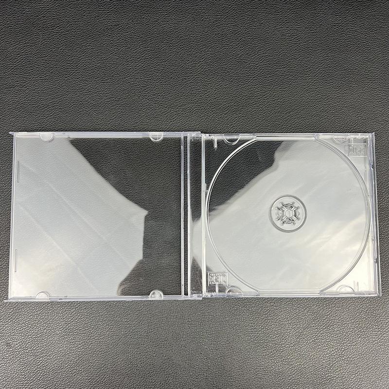 Transparent Plastic Single Piece Disc Case Cd Case Thickened Cd Dvd Disc Box Storage Organizer Box Album Box Cases