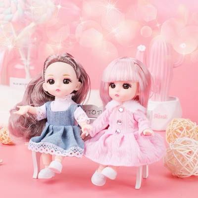 With Clothes BJD Doll with Clothes 13 Movable Joints Movable Joints Mini Girl Doll  Girl Gift