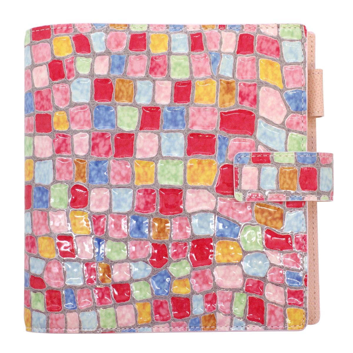 

System Notebook Sainte Chapelle 25mm Belt Enamel Genuine Leather HB×WA5 [Pink] 6156-04