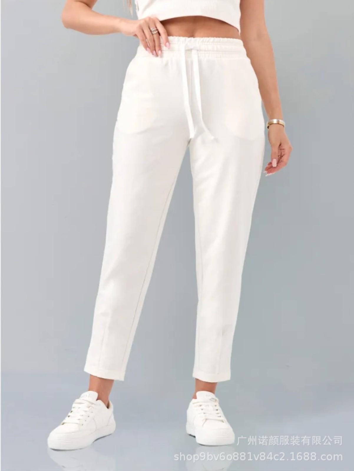 

Casual Fashion Pants Women s Skinny Trousers XL белый