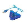 1 Pcs USB Dual Player Converter  Adapter Cable for PS2 PC USB Game Controller with CD Driver