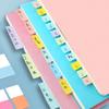 WIICOYK Sticky Index Strong Easily Office Fun Convenient Notes, Stickers, Film, Slim, Transparent, Writable, Adhesive, Removable, Cute, Multicolor,