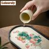 Cute Strawberry Rabbit Water Absorbing Pot Bearing Holder Japanese Dry Brew Table Tea Tray Tea Board Cafes Accessories Ornaments