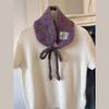 Cute Polka Dot Lace Up Small Scarf Women Winter New Versatile Multifunctional Warm Ear Protection Bag Headscarf Earmuffs Korean
