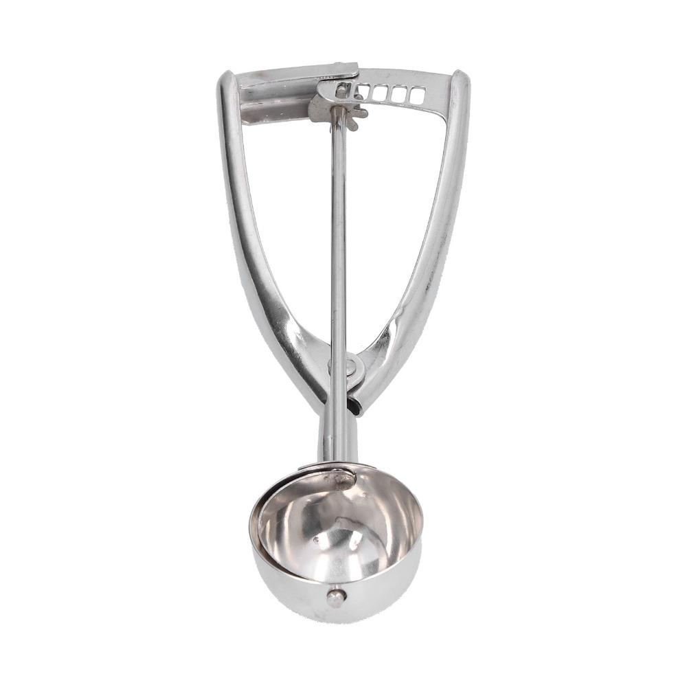 Stainless Steel Ice Cream Scoop Trigger Release Manual Digging Spoon Portion Scoop  For Home