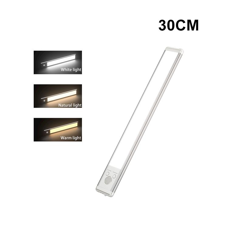 1pc Wireless Rechargeable LED Motion Sensor Cabinet Light - for Closet, Kitchen, Wardrobe, Stairs -Type-C Charging Light Bar