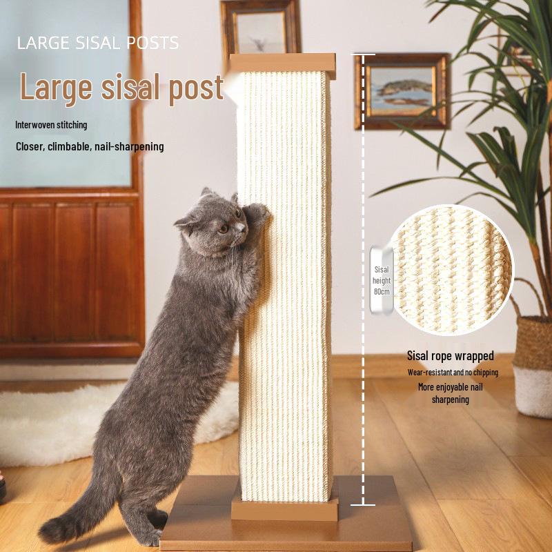 Large Sisal Cat Scratching Post & Tree with Claw Sharpening Toy