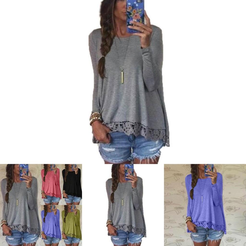 Timeless Elegance Femme Blouse Manches Longues With Lace Detailing In Comfortable Cotton