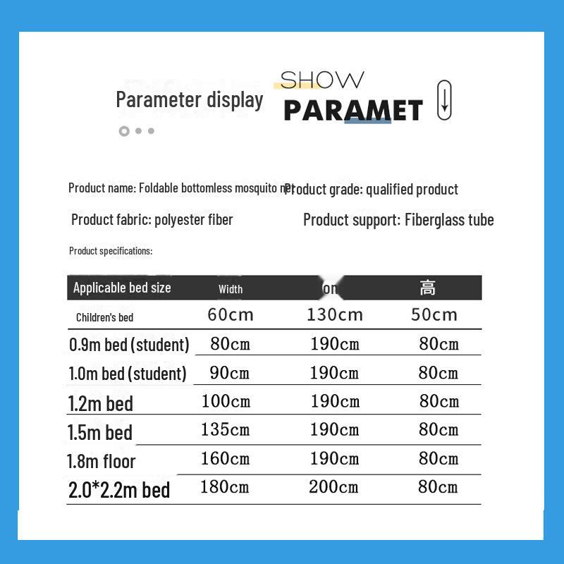 Foldable Summer Mosquito Net for Adults - Portable, Bottomless, Ideal for Student Dormitories