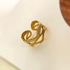 Elegant Finger Rings Party Accessories Geometric Weddings Rings Stainless Steel Texture Suitable for Fashion Casual Look