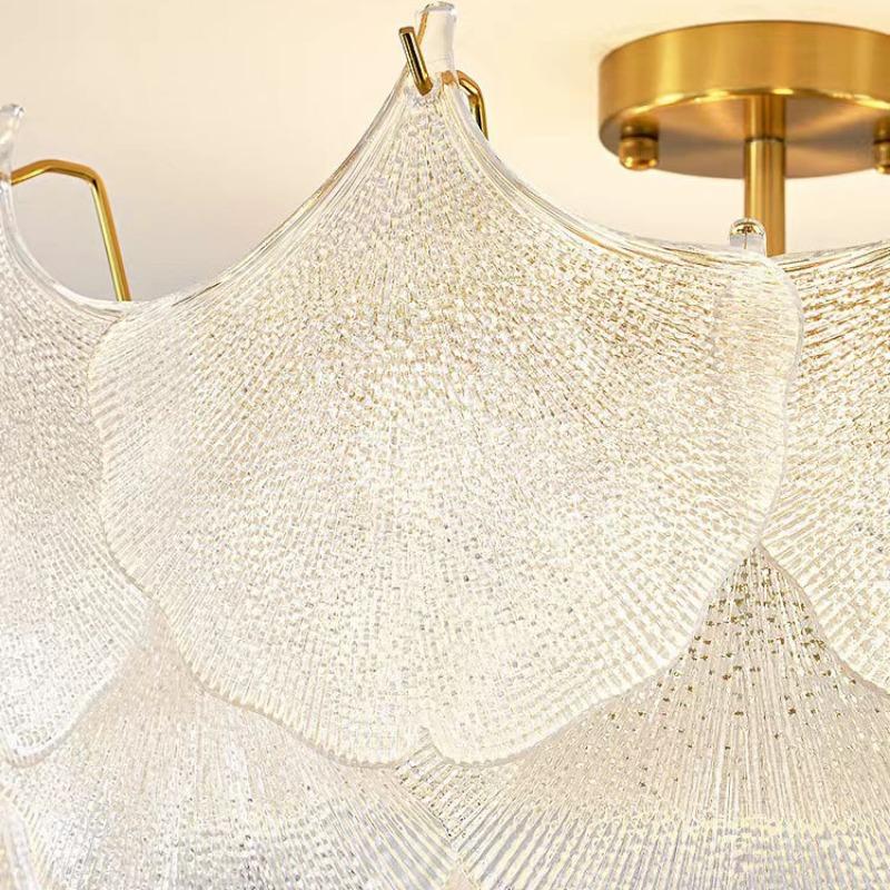 Creamy Style Master Bedroom Lamp Simple Modern Creative Shell Ceiling Lamp