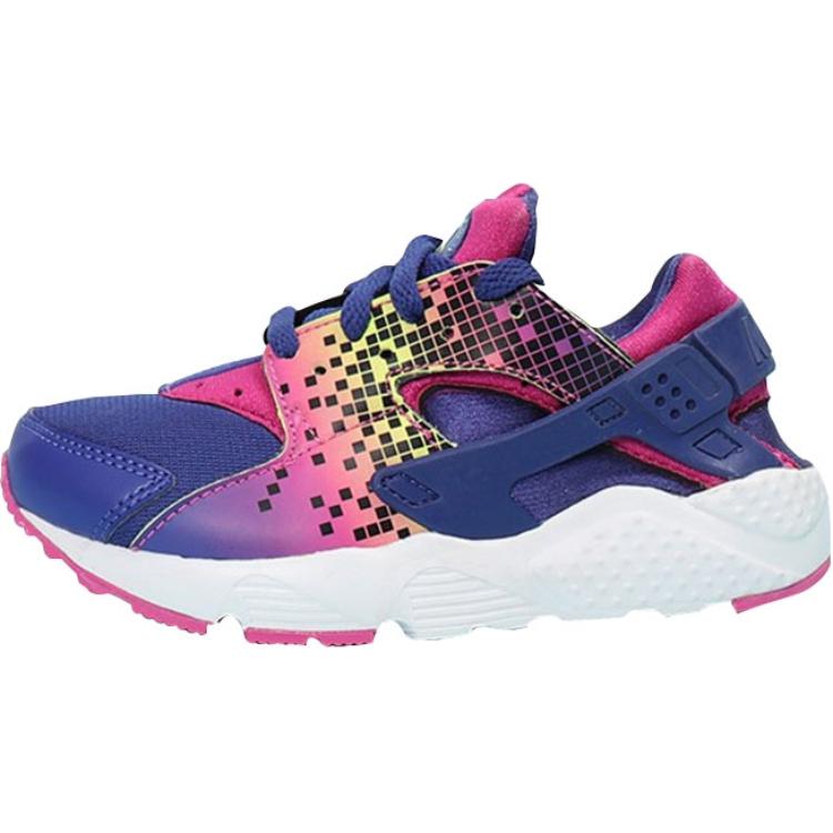 Nike Slip Resistant Abrasion Resistant Low top Kids' Running Shoes Blue Purple Pink Children Aged 3 7 Years Old 704947-500
