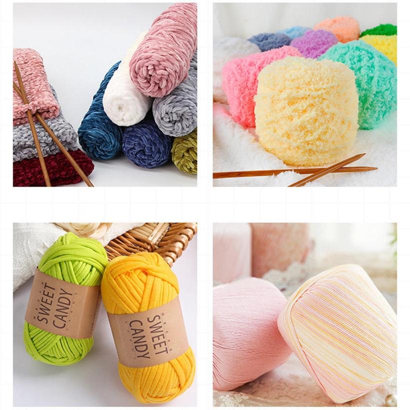 9PCS Soft Handle Crochet Hooks Set Ergonomic Handles Aluminum Head DIY Sweater Gloves Knitting Needles Set