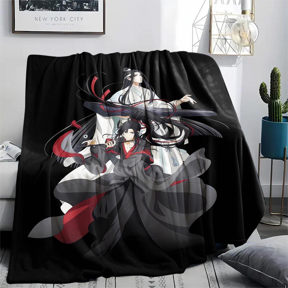 1 ST Grandmaster of Demonic Print Flanellen Deken, Hoge Kwaliteit Alle Seizoenen, Woondecoratie, Warmte en Comfort, Perfect voor Kerstcadeaus