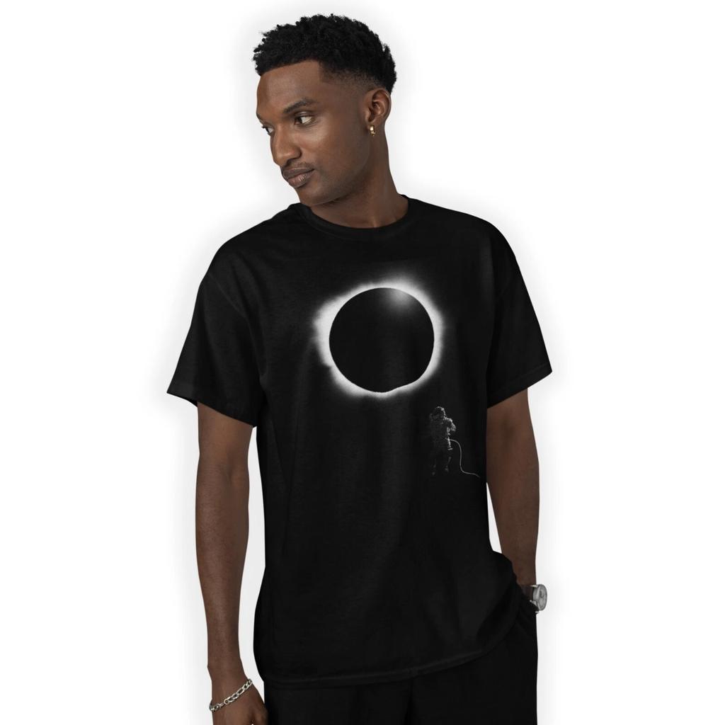 Eclipse und Astronaut T-Shirt Weltraum Sonne und Mond Geburtstagsgeschenk